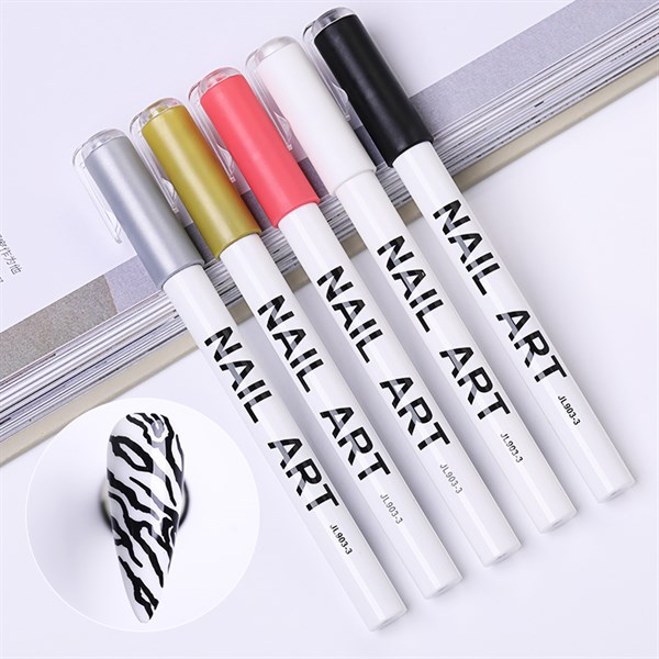 Nail Art çizim kalemi SILVER (53542-4) - detay görseli 4