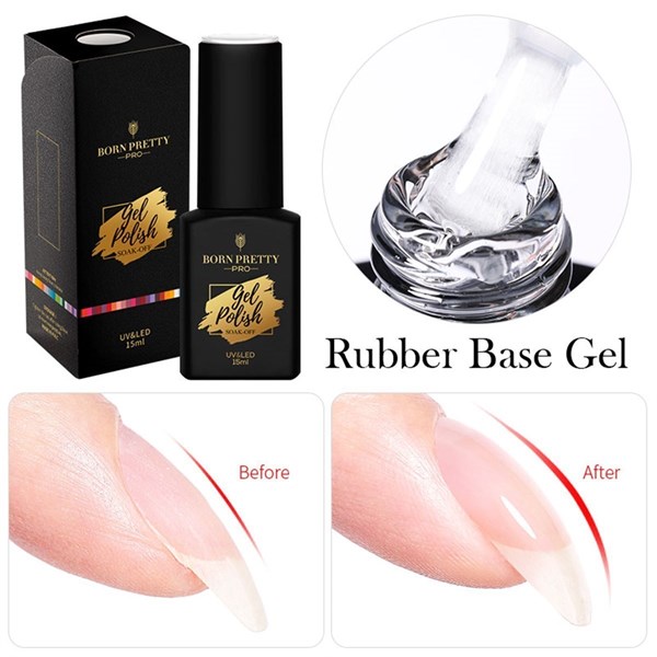 Born Pretty Rubber Base Kat RBG06 (15ml) 55341-6 - detay görseli 2