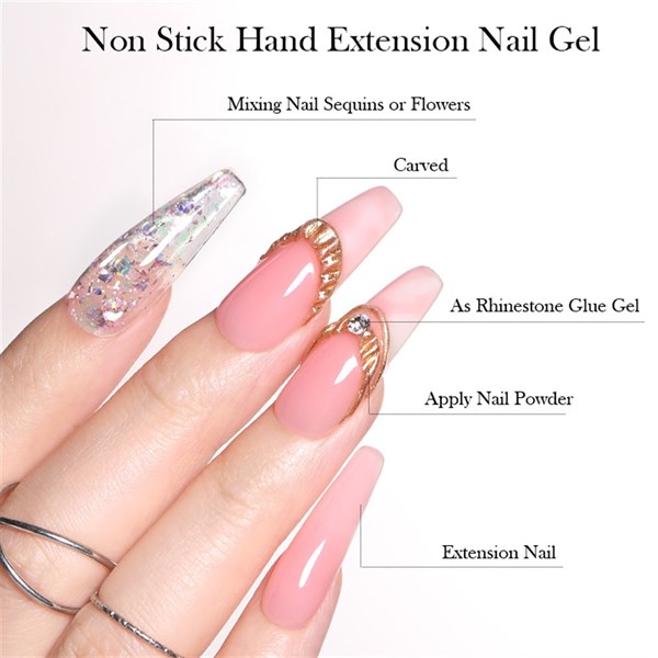 Born Pretty Non stick Extension Gel Milky White NSG-02 (56021) - detay görseli 2