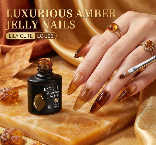Lily Cute Amber Serisi Kalıcı oje LC-J06 (55725)