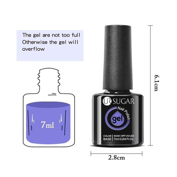 Ursugar kalıcı oje 7 ml URH017 (54169) - detay görseli 3