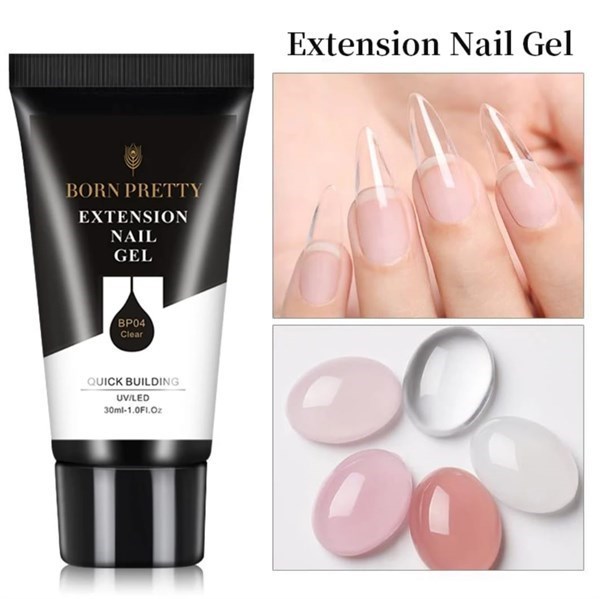Born Pretty Tırnak Uzatma Poly Jel Şeffaf (50050-4) - detay görseli 3