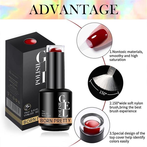 Born Pretty 15 ml kalıcı oje BG047 (55933)