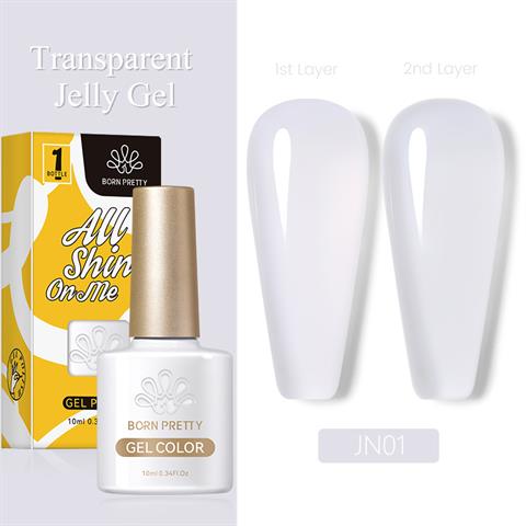 BORN PRETTY 10ml Jelly Nude Seri Kalıcı Oje JN01 (56347)