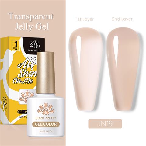 BORN PRETTY 10ml Jelly Nude Seri Kalıcı Oje JN19 (56347)