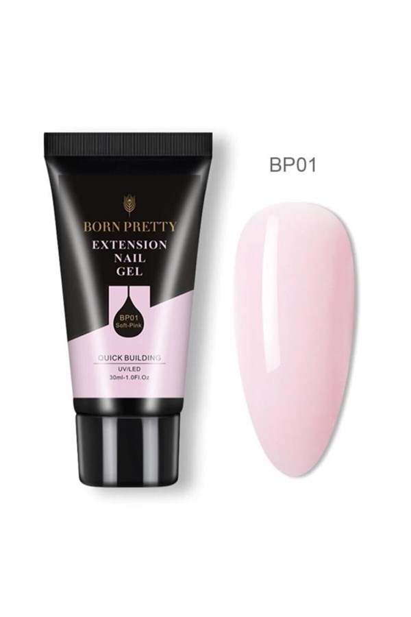 Born Pretty Poly Jel ve Jel likit seti - Soft pink - detay görseli 2