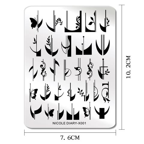 Nicole Diary metal stampa tabakası X001 (56248)