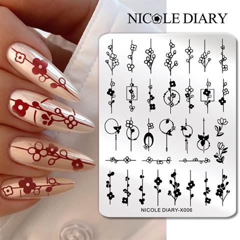 Nicole Diary metal stampa tabakası X006 (56253)