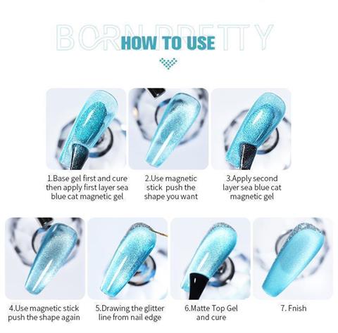 Born Pretty 10 ml Auroras Kedi gözü kalıcı oje AC03 (59222)