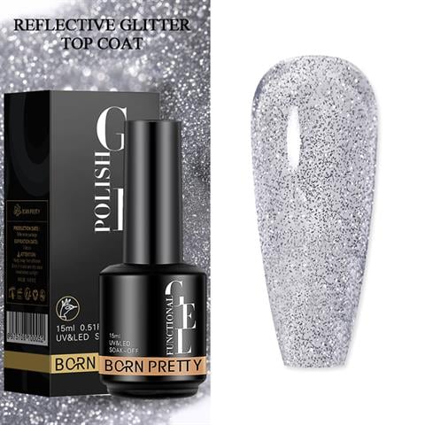 BORN PRETTY 15ml Hema Free Reflective Top Coat (61795-11)