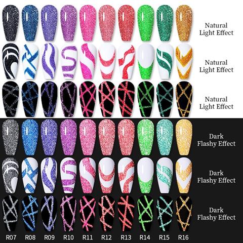 Lily Cute Reflective Glitter Nail art çizim ojesi R013 (54152-7)