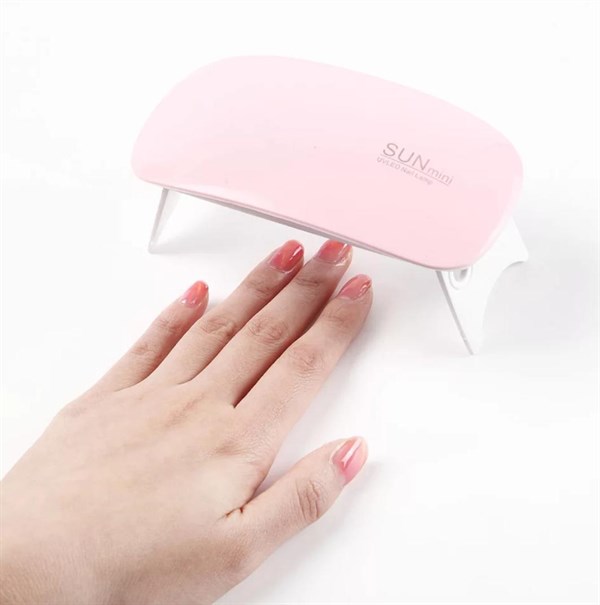 Mini Tırnak kurutucu UV led lamba (6W) Pembe - detay görseli 2