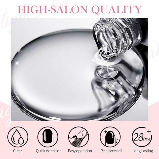 BORN PRETTY PRO 15ml BIAB HEMA Free Quick Building Nail Extension Gel B023 (59654)