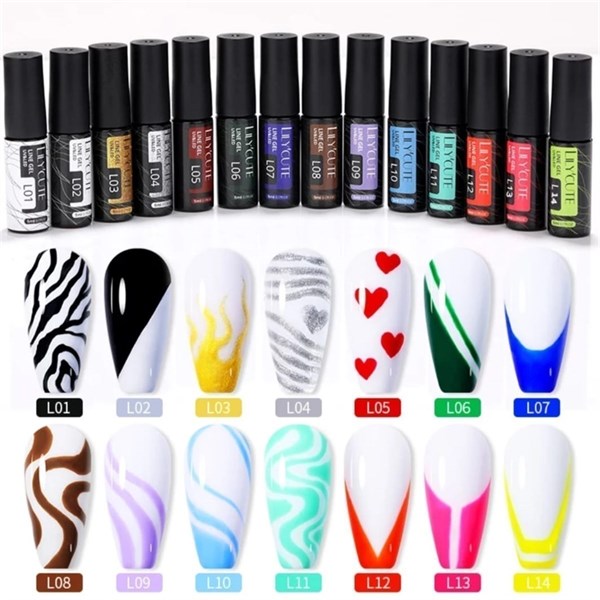 Lily Cute Nail art çizim ojesi (UV gel) 53335-11 - detay görseli 5